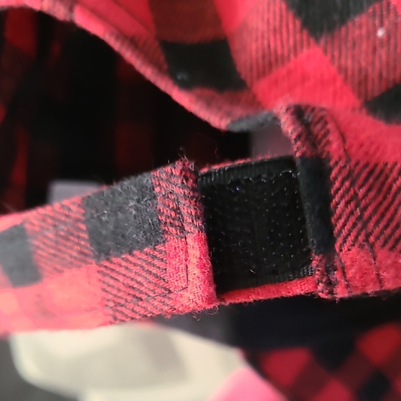 Buffalo Plaid Red Black Checkered Hat‎ Cap - Picture 5 of 8